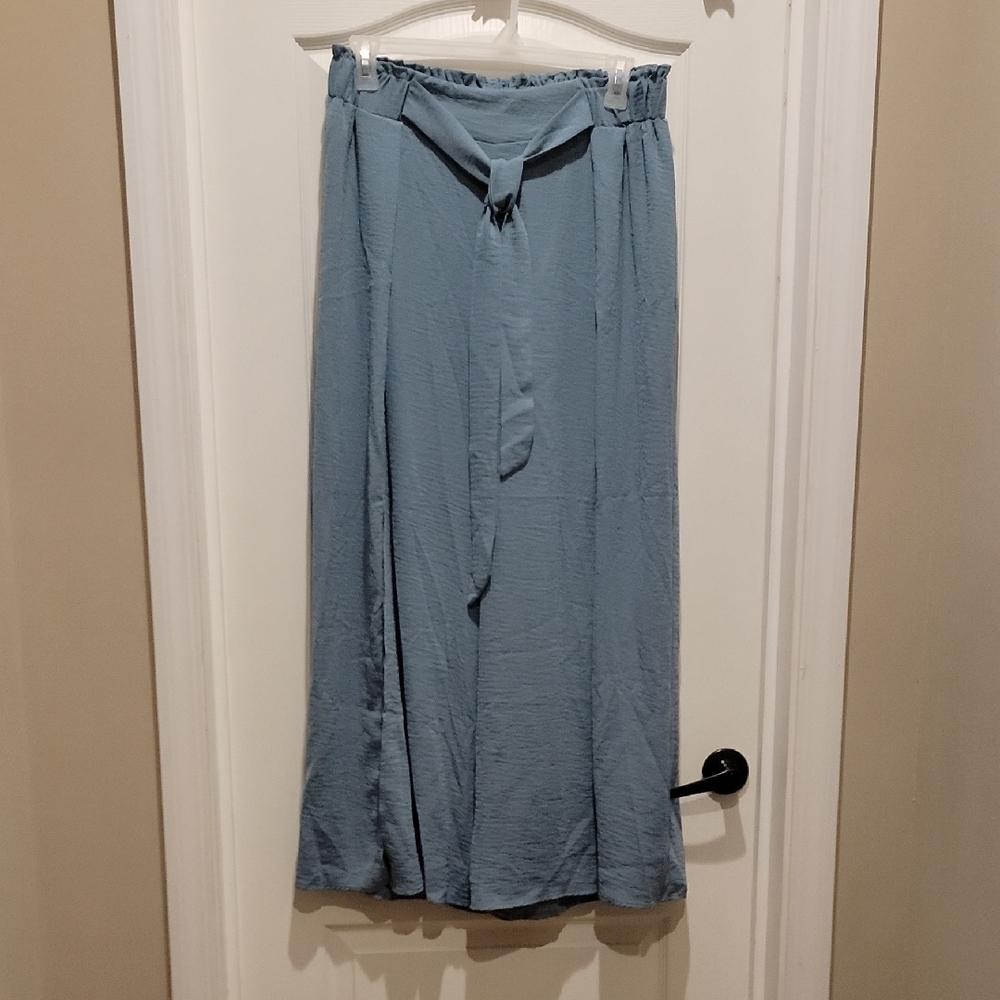 XL Halara Blue Women's Pants With Front Slit On Both Legs